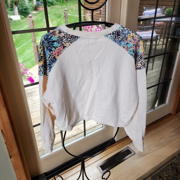 Roxy Marine Blue Crew Neck Sz. M Sweatshirt - Picture 4 of 9